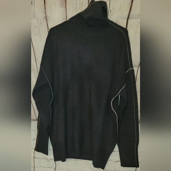 Free people x Sandrine Rose  turtleneck blue with fancy color strings medium - Picture 1 of 7